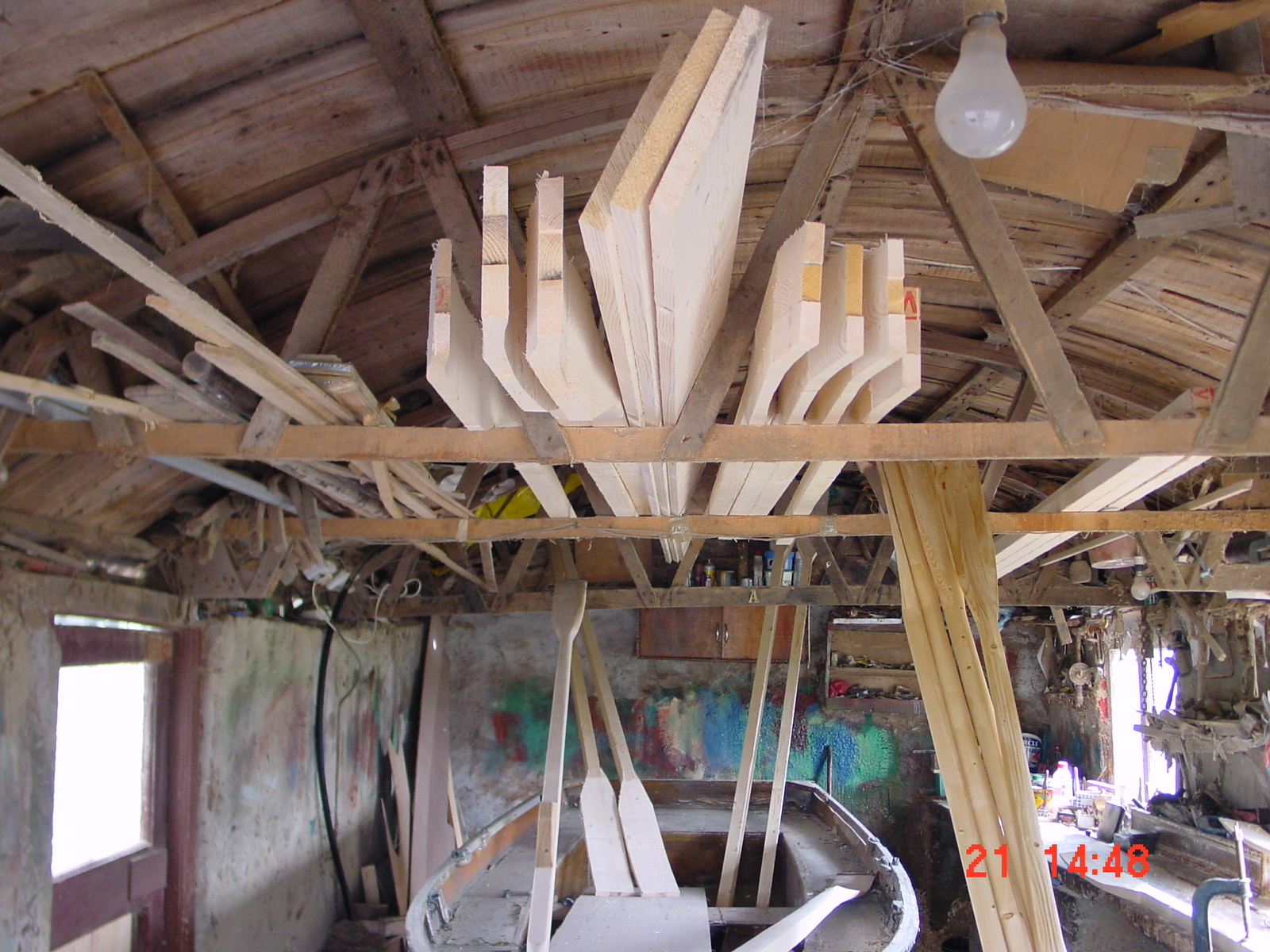 Wooden Boat Oars