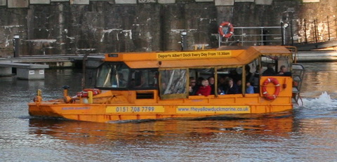 DUKW in the Salthouse Dock, Liverpool